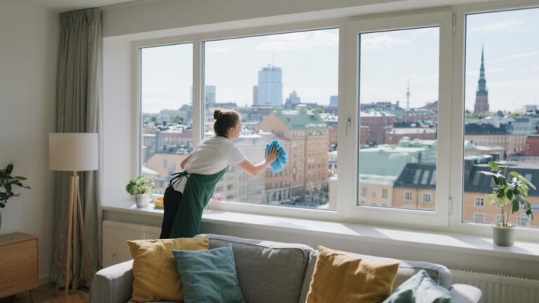 Flyttstäd i Göteborg inklusive fönsterputsning – skinande rent hem inför nästa boende